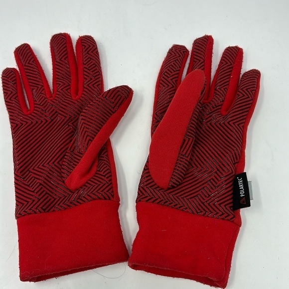 BURTON Men's Red Gloves with Black Rubber Straps stretch PO# 20096 - Picture 1 of 5